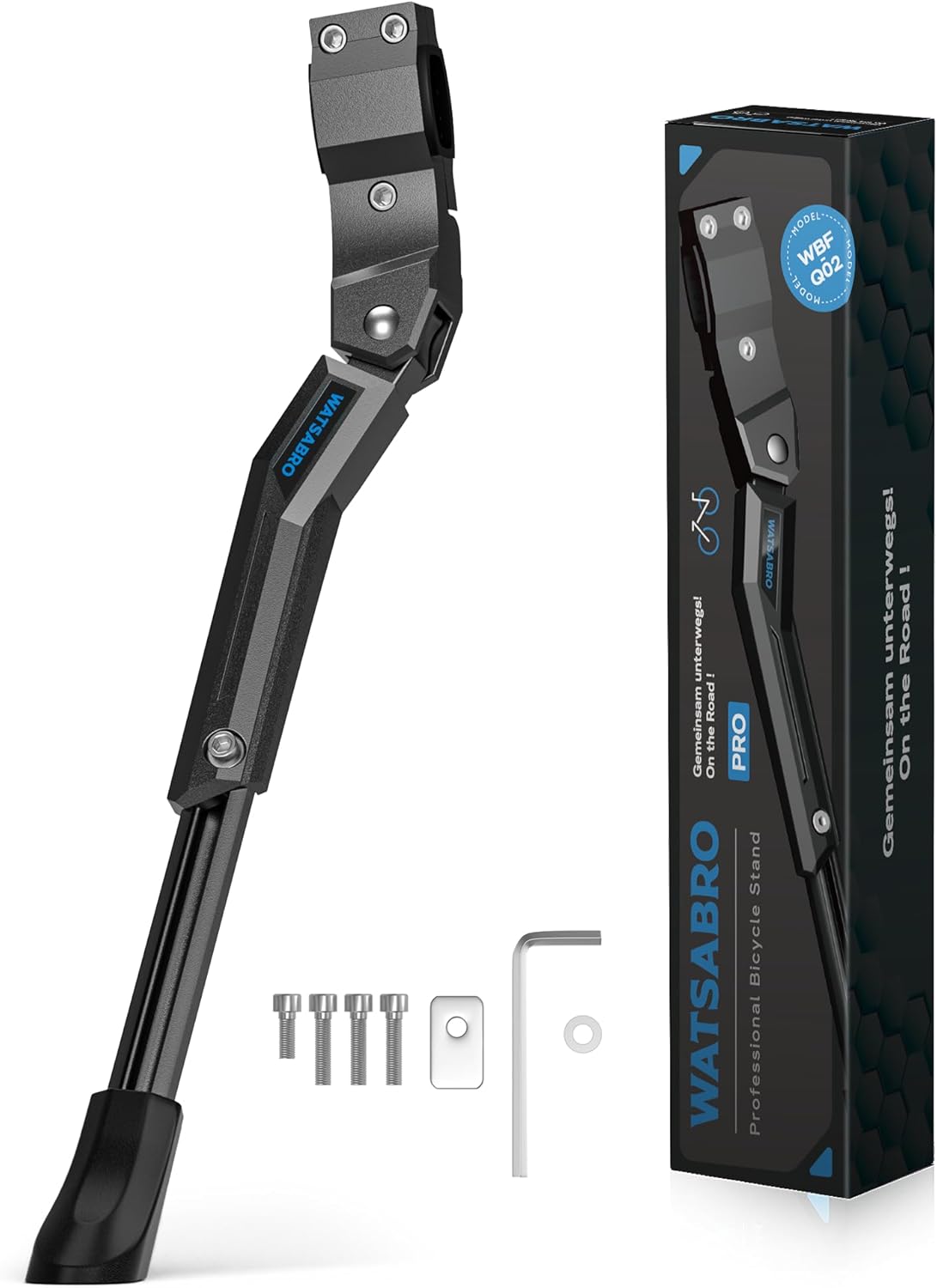 WATSABRO Fahrradständer Plus 24-29 Zoll, Höhenverstellbarer Universal Fahrradständer mit punktförmiger Antirutschbasis, Maximale Belastung 40 kg für Mountainbike, Cityrad, Rennrad etc