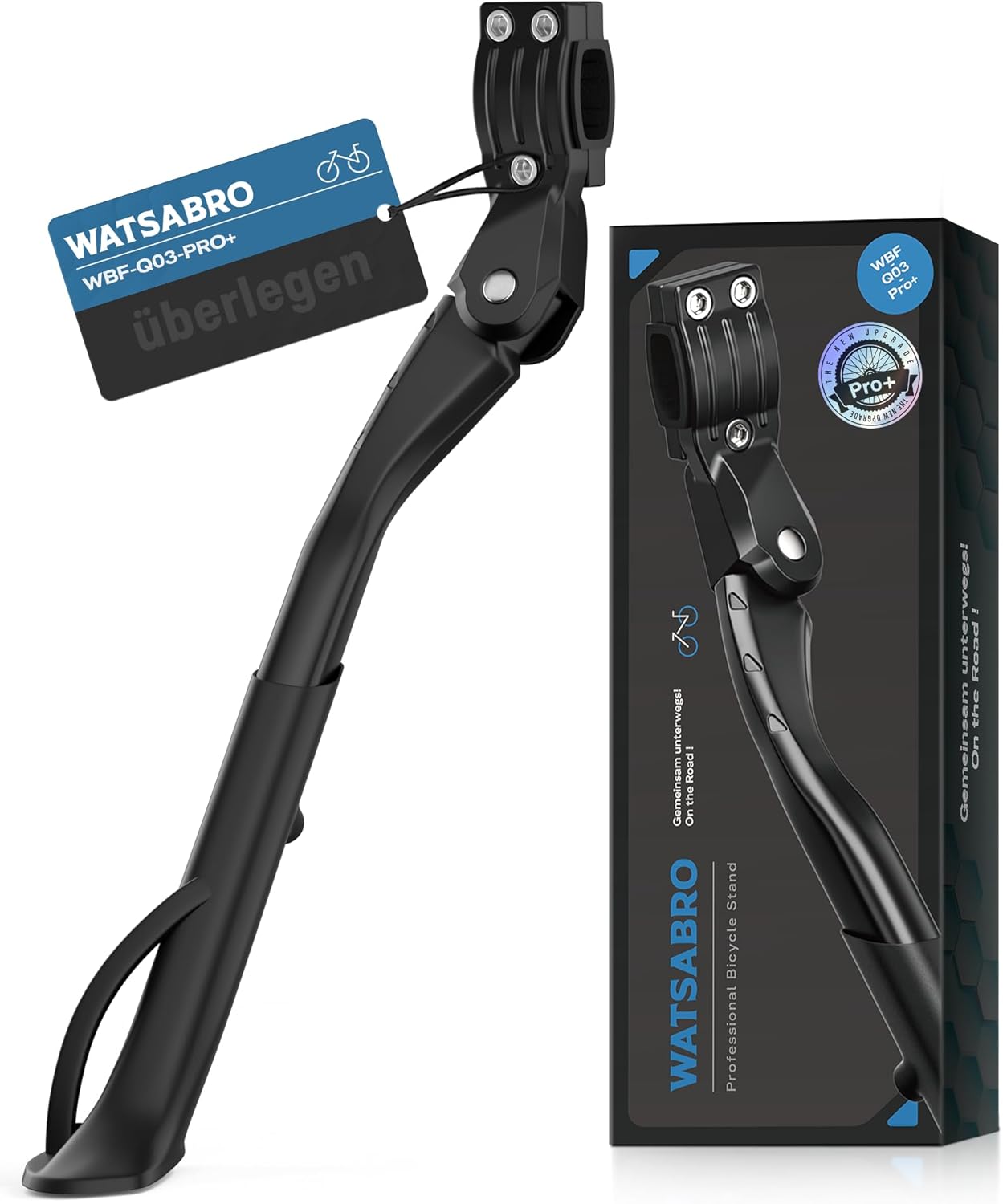 WATSABRO Fahrradständer 24-29 Zoll, Höhenverstellbarer Fahrrad ständer, Maximale Belastung 35(Pro+ 42 | 2.0 45) Kg, Fahrradständer geeignet für Citybikes, Mountainbikes, VTT