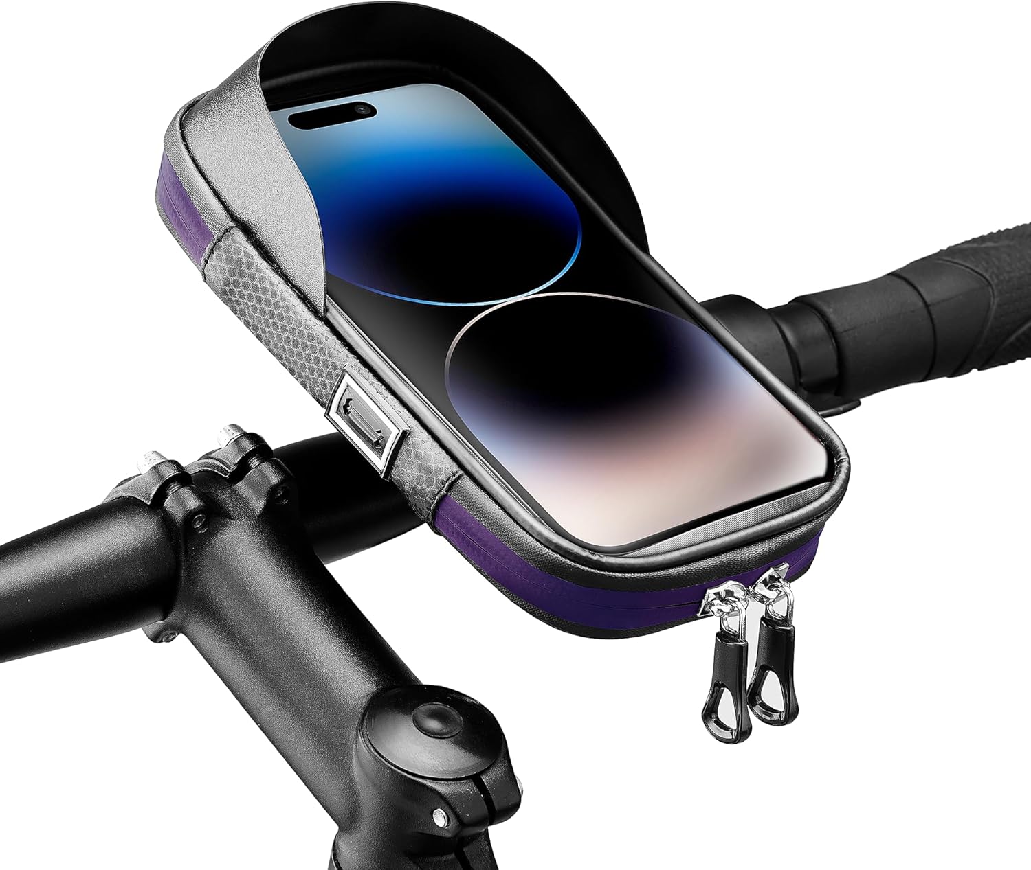 WATSABRO Fahrrad Handyhalterung, wasserdichte Lenkertasche Fahrrad, die Touchscreen-Bedienung unterstützt, Sie eignet Sich für Smartphones bis zu 7 Zoll auf Ebikes, Montainbikes, Rennrad