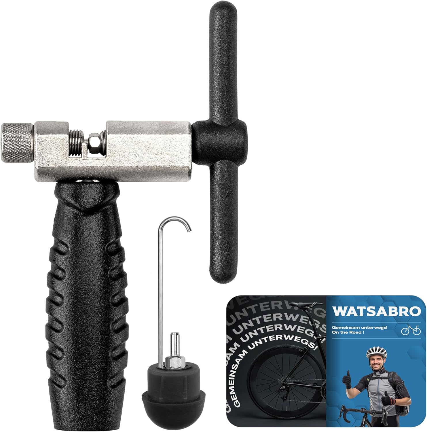 WATSABRO Kettennieter Fahrrad für 6 bis 12-Fach,Fahrradkette Werkzeug zum Entfernen und Anbringen Singlespeed Ketten,Bike Chain Tool,Profi Fahrradketten Nietwerkzeug
